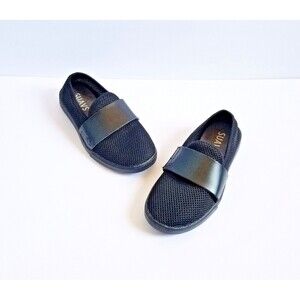 SUAVS Black Slip On Shoes Sz 5 36 Flats Sustainable Mesh Knit Loafers